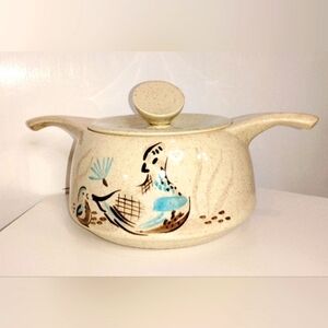 MCM RED WING BOB WHITE QUAIL PATTERN CASSEROLE DISH